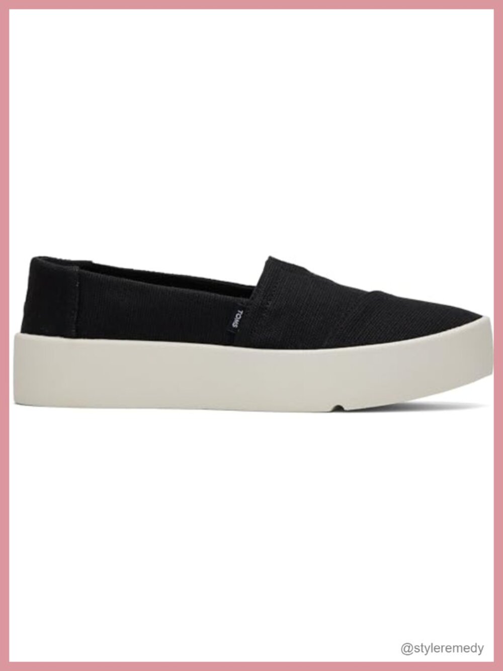 TOMS Verona Slip On Sneaker Flexible Canvas Upper Casual